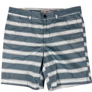 NWT Original Penguin Men's 34 Striped Slim Fit Casual Beach Stretch Shorts